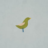 Schumacher Birds Print Green On Sky Wallpaper