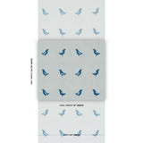 Schumacher Birds Print Navy On Sky Wallpaper