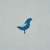 Schumacher Birds Print Navy On Sky Wallpaper
