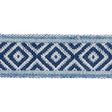 Schumacher Indigo Larson Handwoven Tape