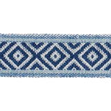 Schumacher Indigo Larson Handwoven Tape