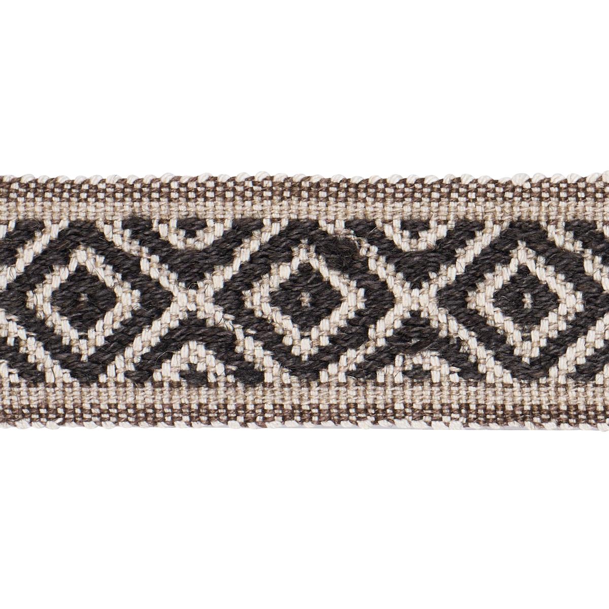 Schumacher Brown Larson Handwoven Tape