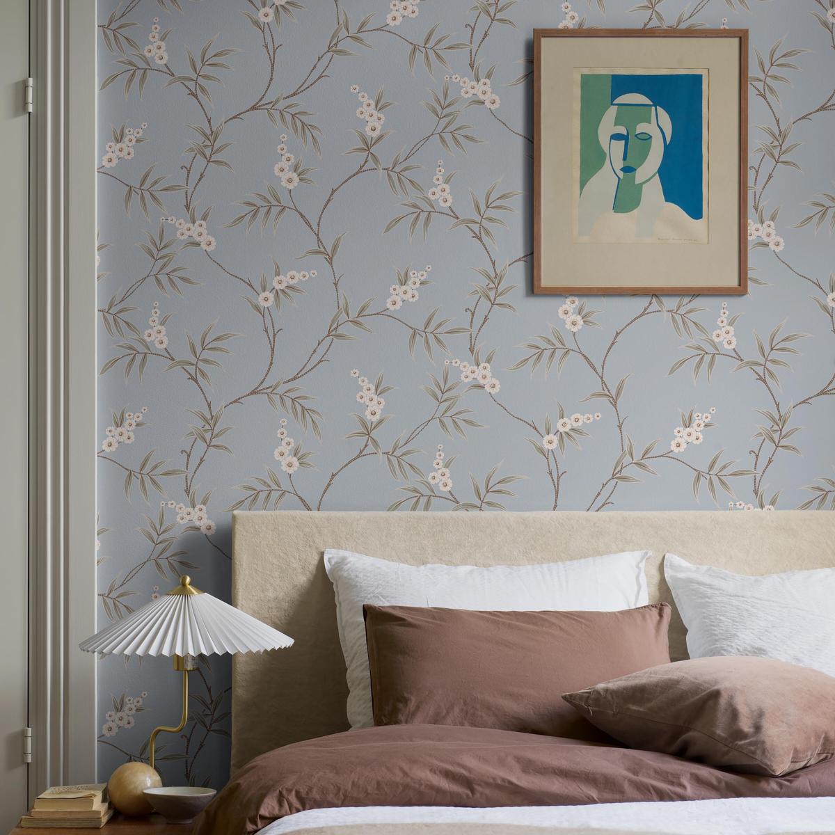 Schumacher Floral Tree Sky Wallpaper