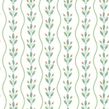 Schumacher Flower Buds Green Wallpaper