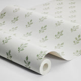Schumacher Little Oak Green Wallpaper