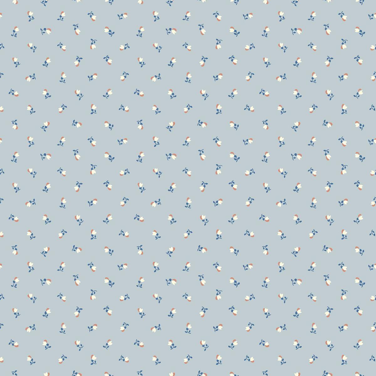 Schumacher Petite Chérie Blue Wallpaper
