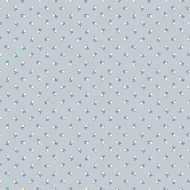 Schumacher Petite Chérie Blue Wallpaper