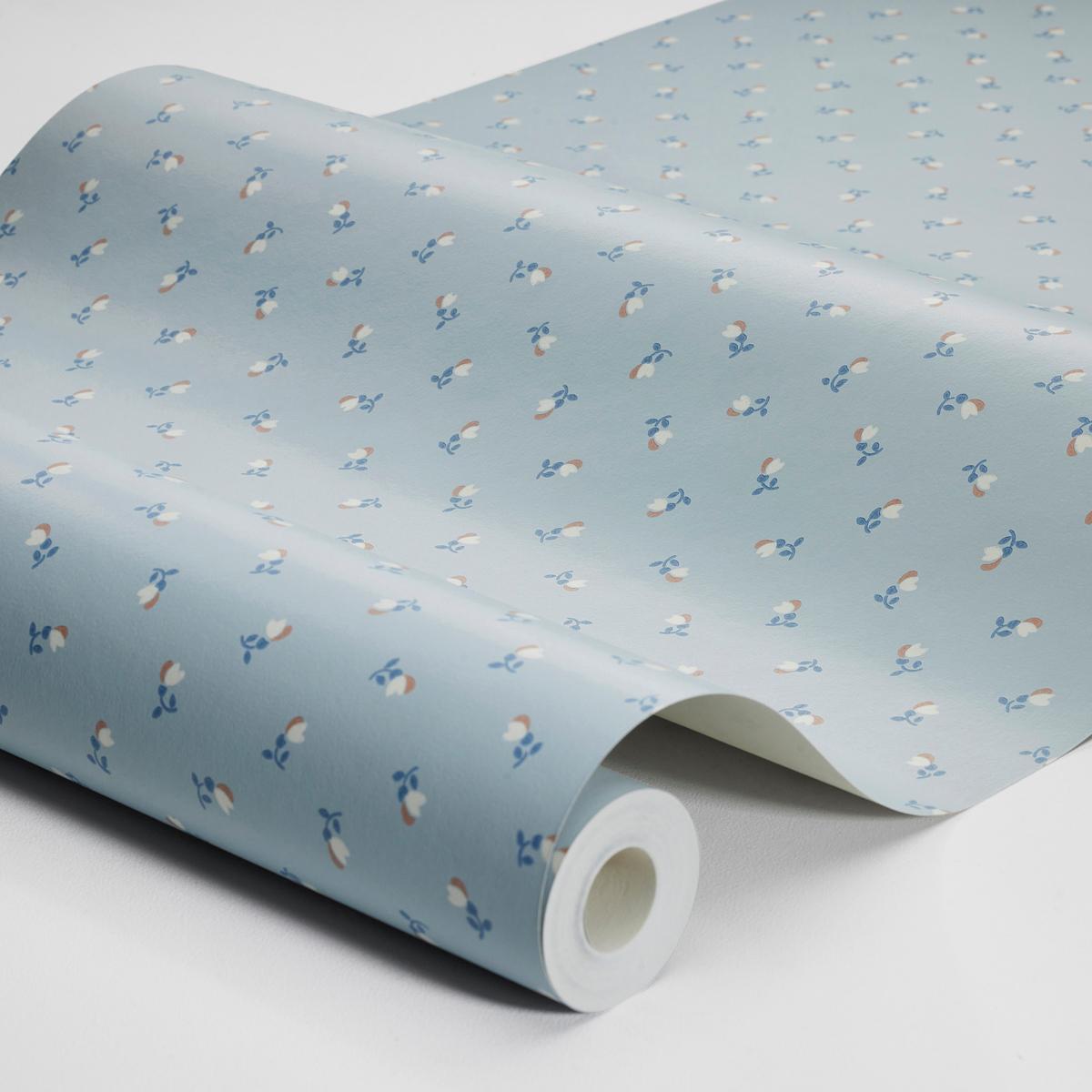 Schumacher Petite Chérie Blue Wallpaper