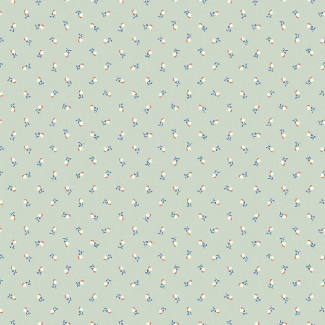 Schumacher Petite Chérie Aqua Wallpaper