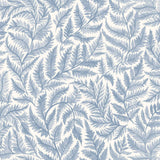 Schumacher Ferns Blue Wallpaper