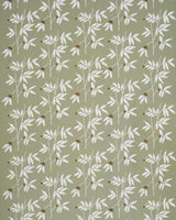 Schumacher Lilla Embroidery Olive Fabric