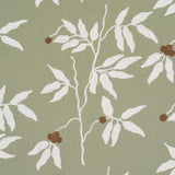 Schumacher Lilla Embroidery Olive Fabric