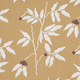 Schumacher Lilla Embroidery Ochre Fabric