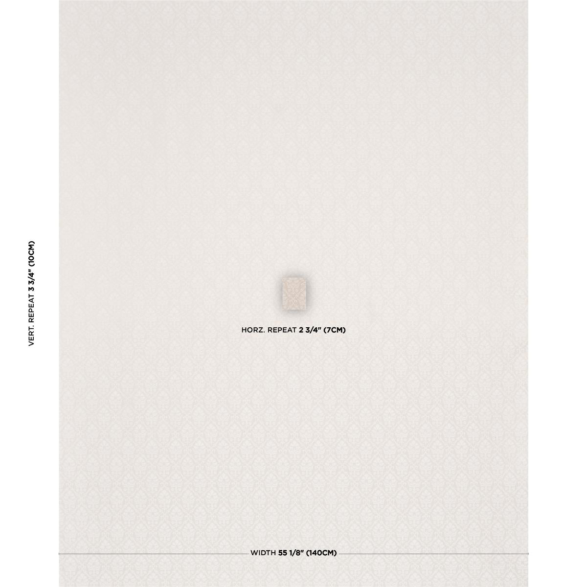 Schumacher Grant Damask Ivory Fabric