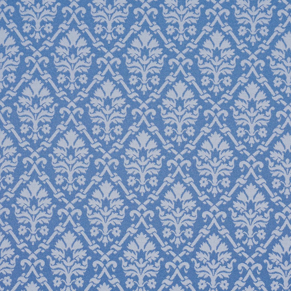 Schumacher Grant Damask Cobalt Fabric