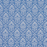 Schumacher Grant Damask Cobalt Fabric