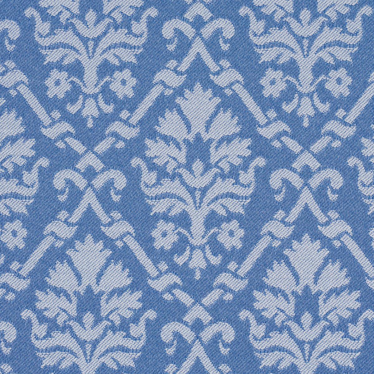 Schumacher Grant Damask Cobalt Fabric