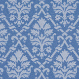 Schumacher Grant Damask Cobalt Fabric