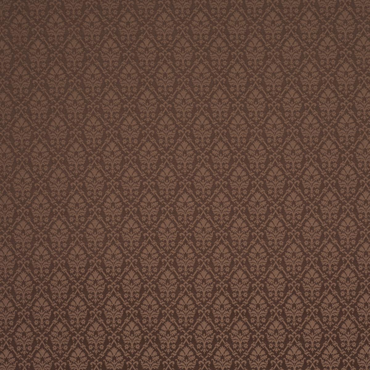Schumacher Grant Damask Brown Fabric