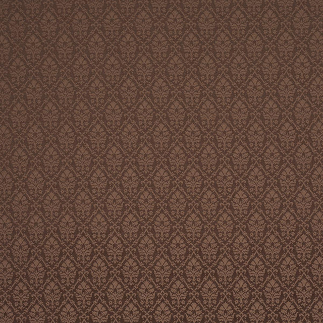 Schumacher Grant Damask Brown Fabric