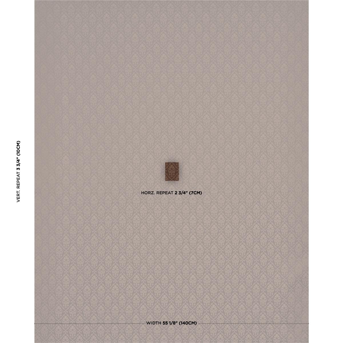 Schumacher Grant Damask Brown Fabric