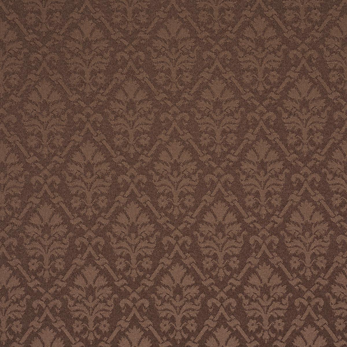 Schumacher Grant Damask Brown Fabric