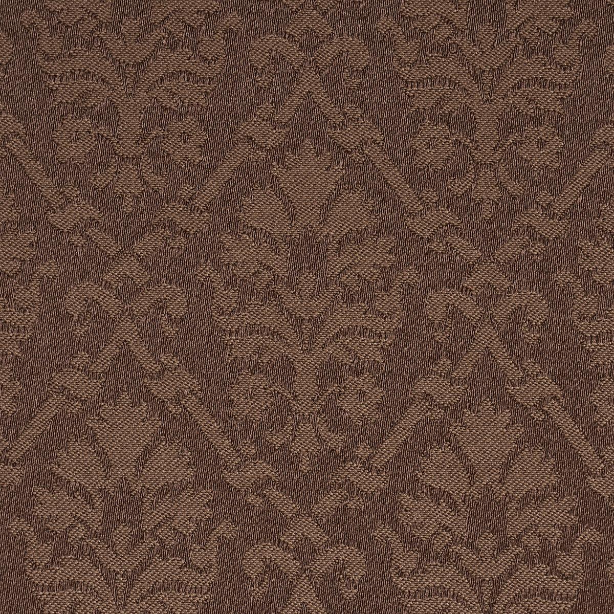 Schumacher Grant Damask Brown Fabric