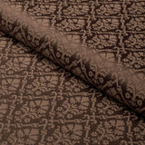 Schumacher Grant Damask Brown Fabric