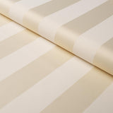 Schumacher Roosevelt Awning Stripe Ivory Fabric