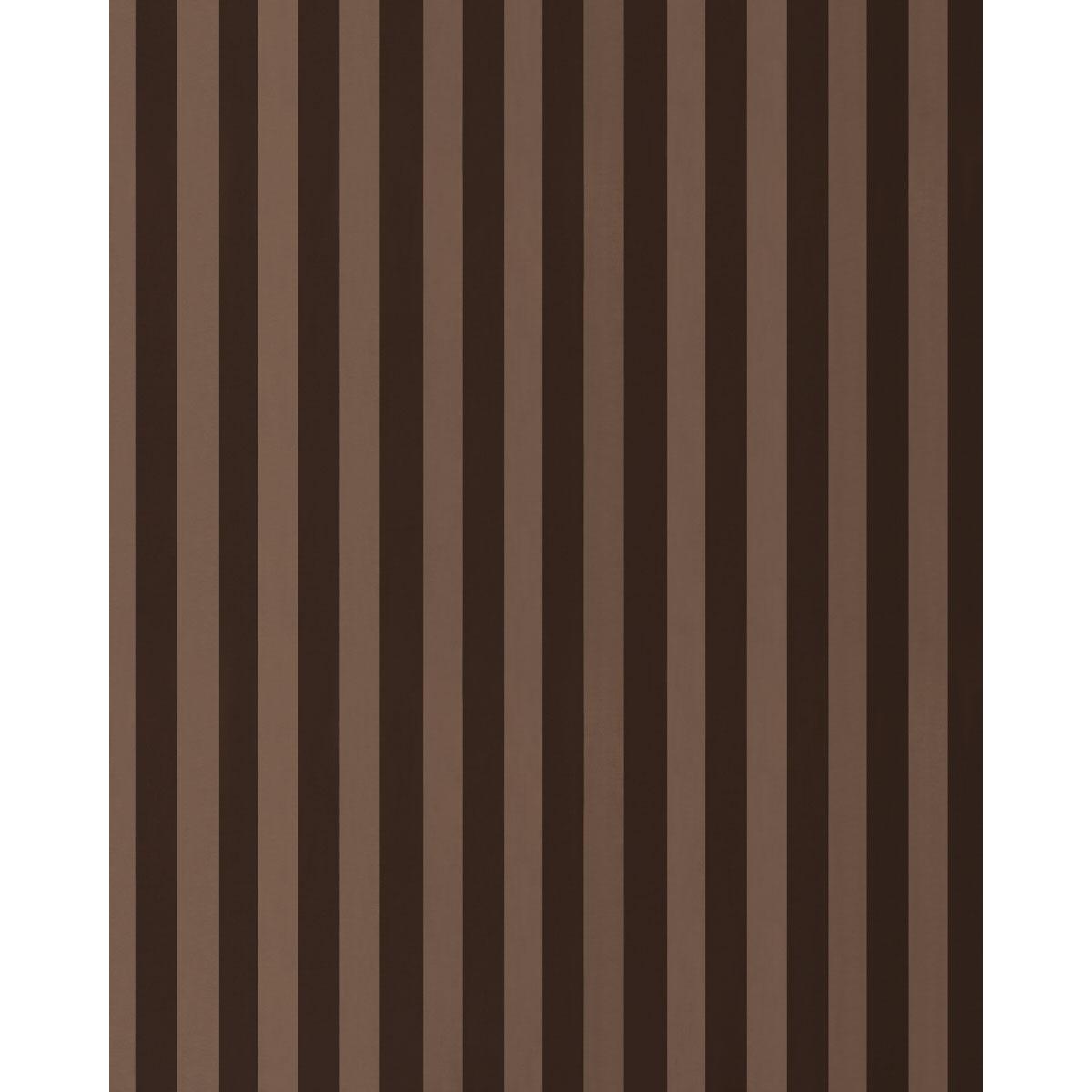 Schumacher Roosevelt Awning Stripe Brown Fabric