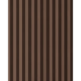 Schumacher Roosevelt Awning Stripe Brown Fabric