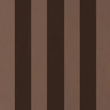 Schumacher Roosevelt Awning Stripe Brown Fabric