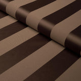 Schumacher Roosevelt Awning Stripe Brown Fabric