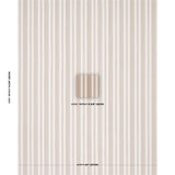 Schumacher Jefferson Tented Stripe Brown Fabric