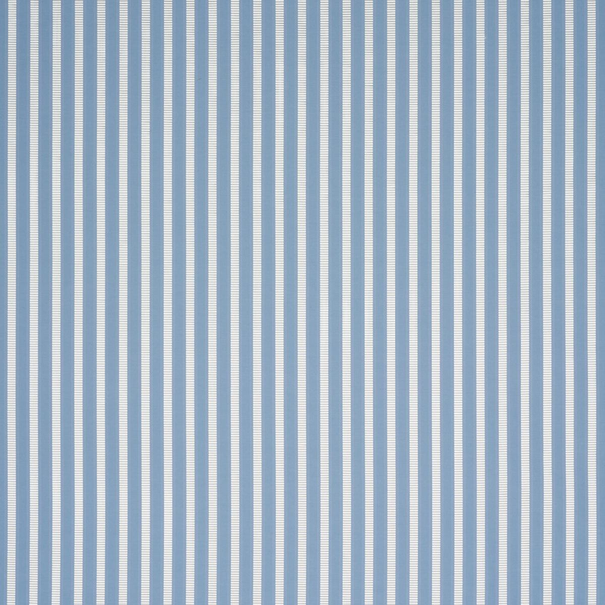 Schumacher Lincoln Small Stripe Blue Fabric