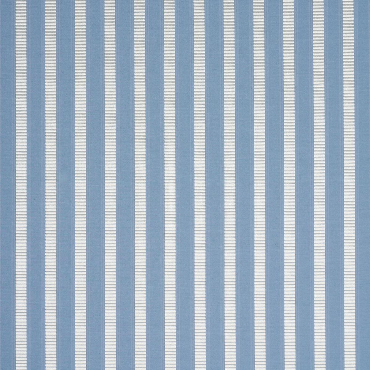 Schumacher Lincoln Small Stripe Blue Fabric