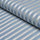 Schumacher Lincoln Small Stripe Blue Fabric