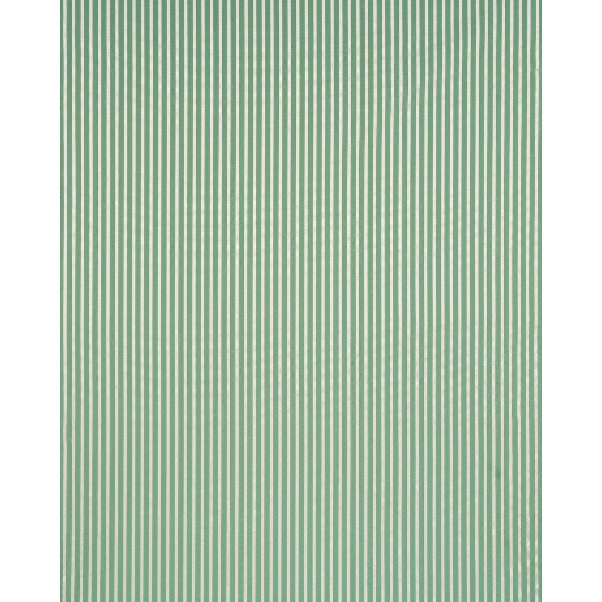 Schumacher Lincoln Small Stripe Green Fabric