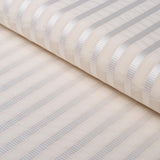 Schumacher Lincoln Small Stripe Ivory Fabric