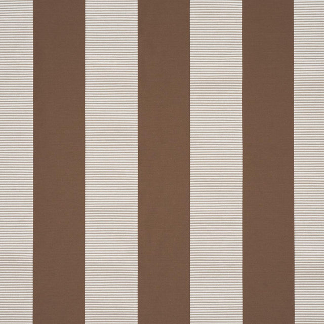 Schumacher Madison Wide Stripe Brown Fabric
