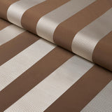 Schumacher Madison Wide Stripe Brown Fabric