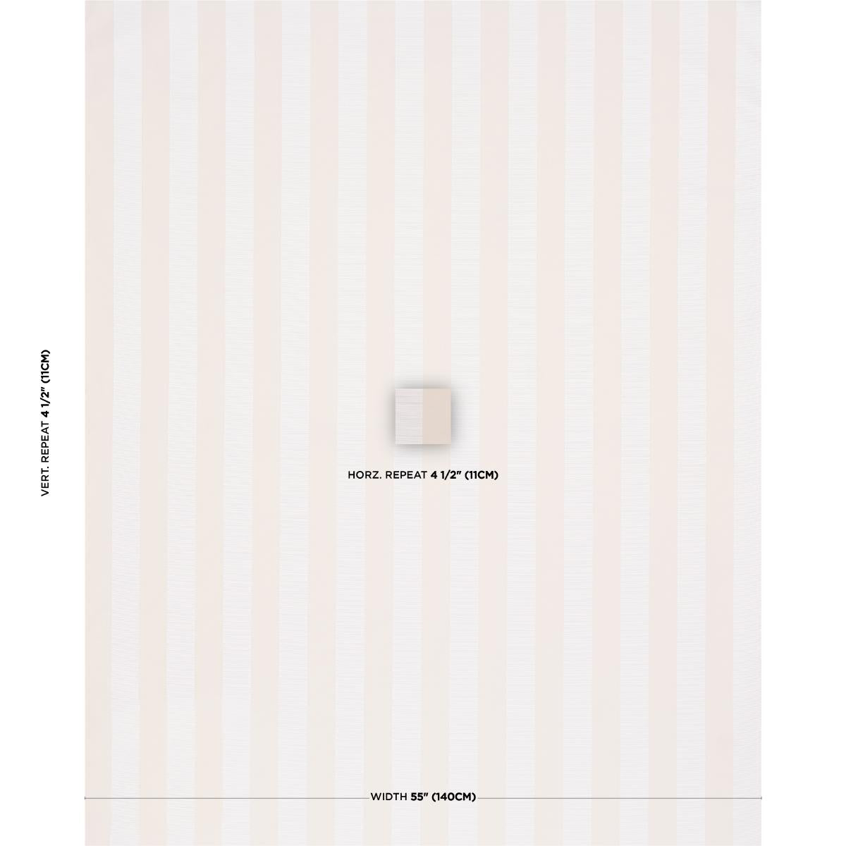 Schumacher Madison Wide Stripe Ivory Fabric