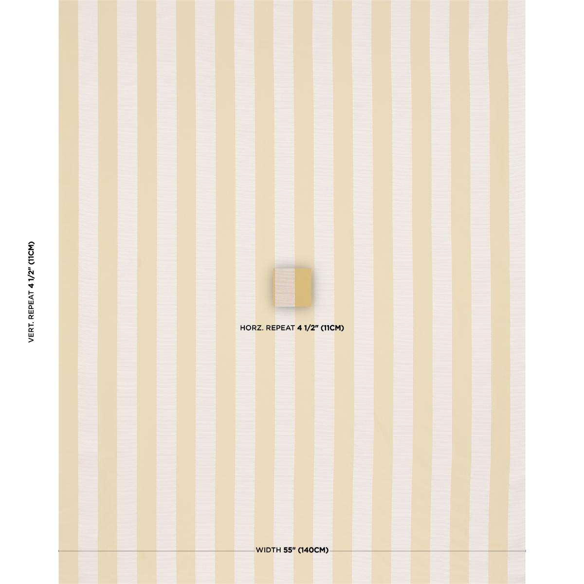 Schumacher Madison Wide Stripe Yellow Fabric