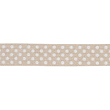 Schumacher Natural Dotted Embroidered Tape