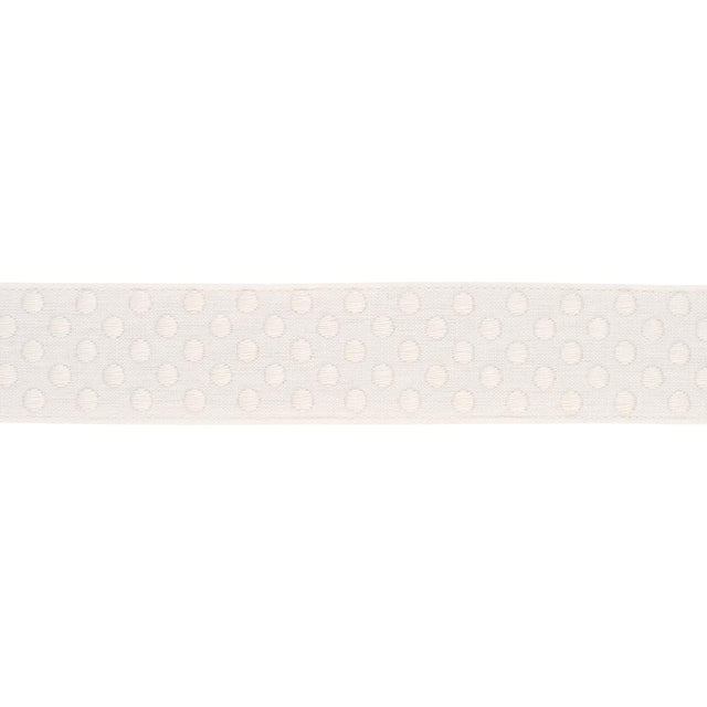 Schumacher Ivory Dotted Embroidered Tape