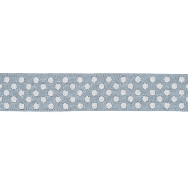 Schumacher Sky Dotted Embroidered Tape