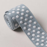 Schumacher Sky Dotted Embroidered Tape
