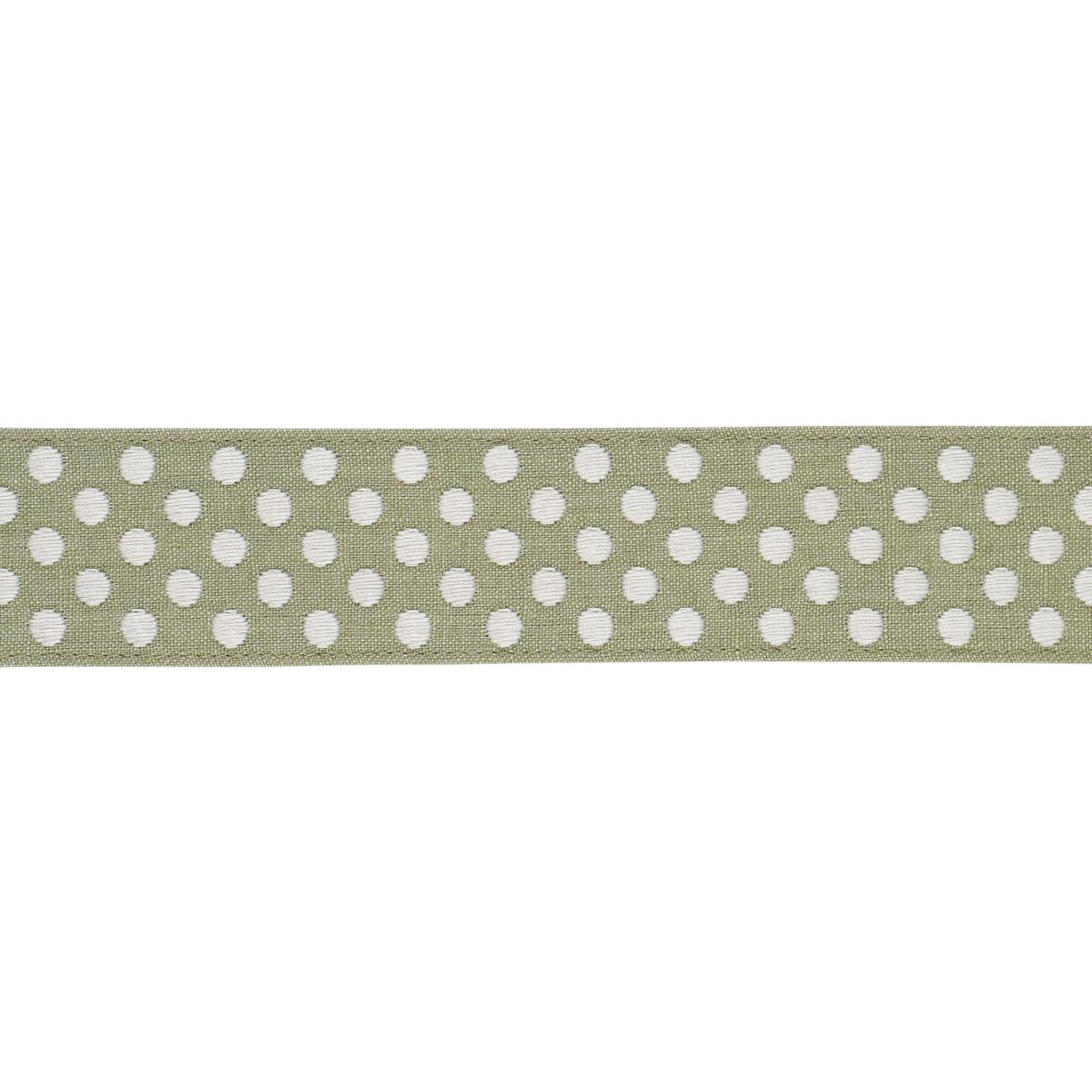Schumacher Sage Dotted Embroidered Tape