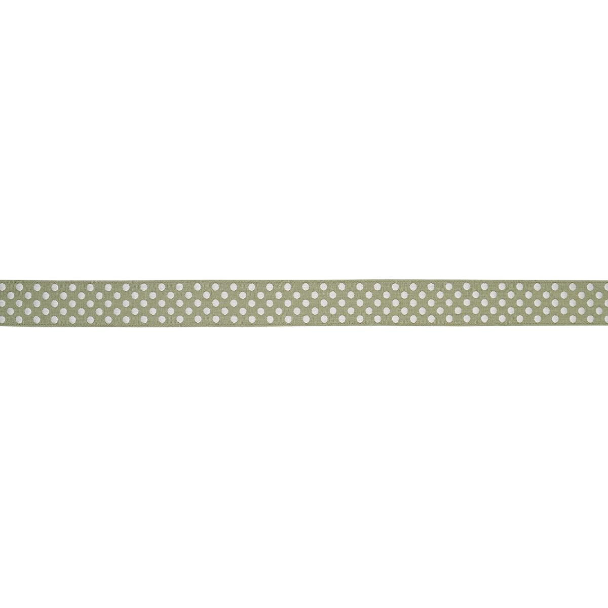 Schumacher Sage Dotted Embroidered Tape
