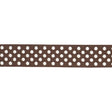 Schumacher Brown Dotted Embroidered Tape